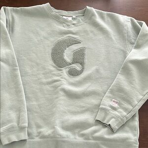 Glossier Green Crewneck Sweater